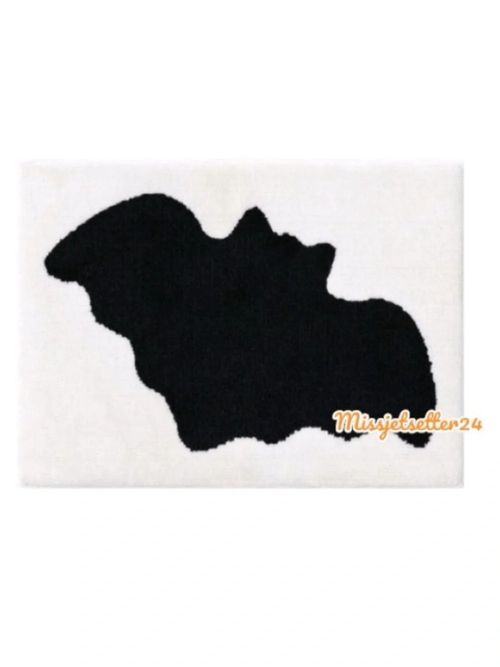 Target Hyde & EEK! Halloween Bat Bath Rug Black and White NWT